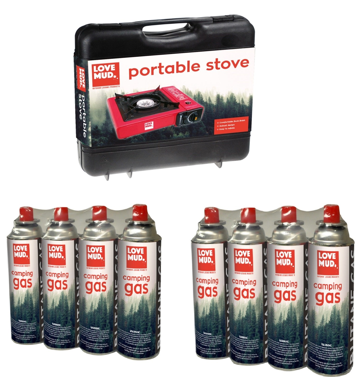 Portable Camping Gas Stove Single Burner butane Cooker BBQ Outdoor Travel Case Portable Camping Gas Stove Single Burner butane Cooker BBQ Outdoor Travel Case